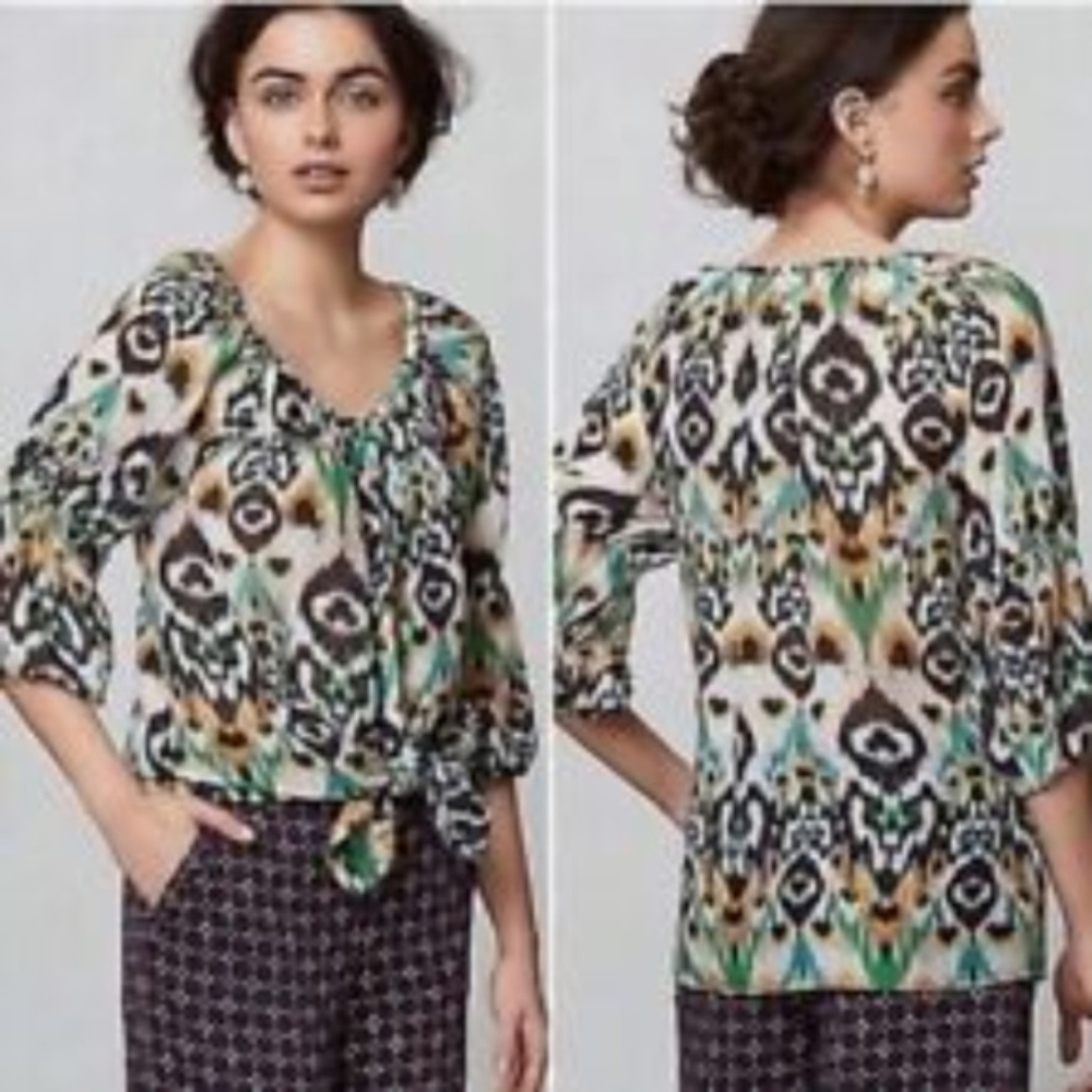 ANTHROPOLOGIE VANESSA VIRGINIA PEASANT BLOUSE
